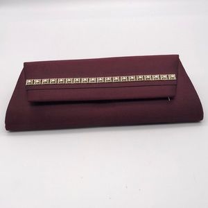 Burgundy Clutch